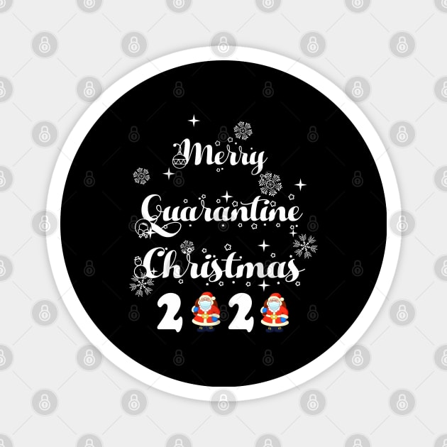 merry quarantine christmas Magnet by Ghani Store